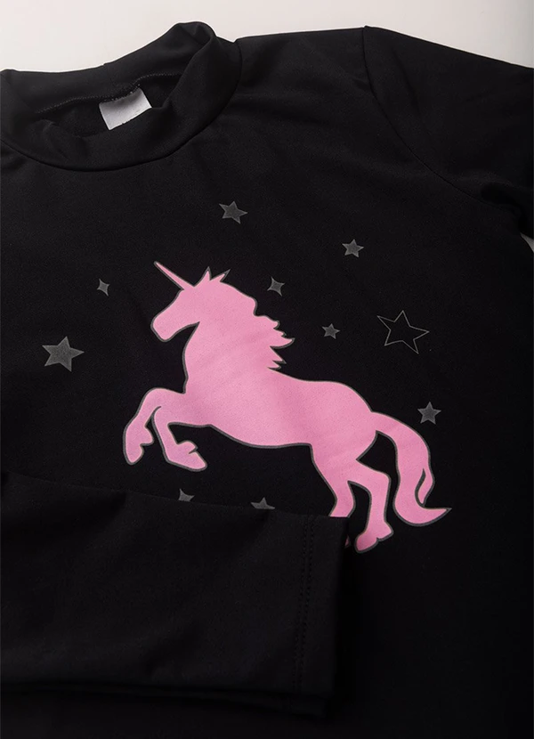 Vida Costeira - Conjunto Térmico Infantil Brilha no Escuro Preto 3