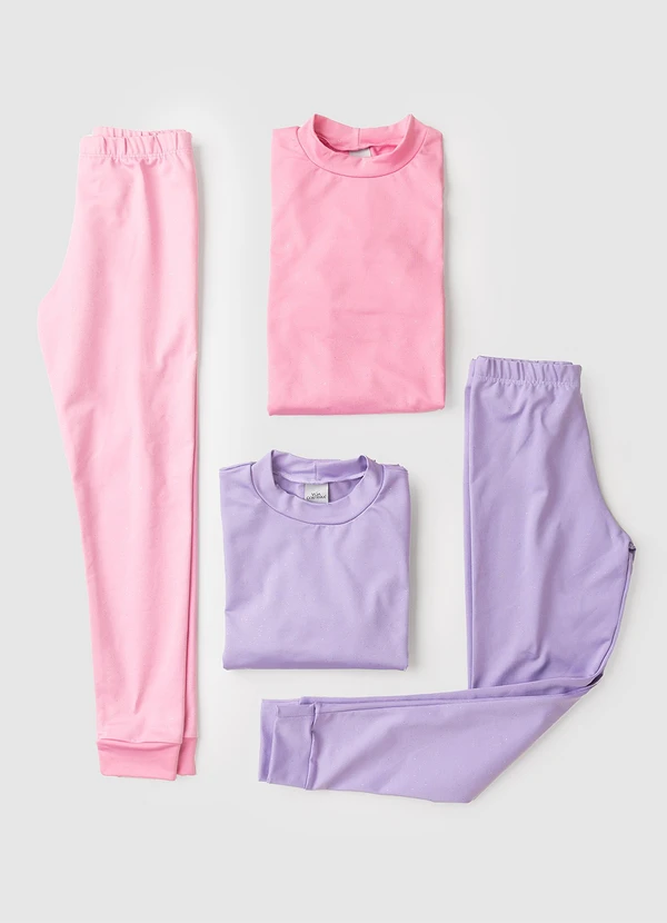 Vida Costeira - Conjunto Térmico Infantil Brilhos Mágicos Lilás 5