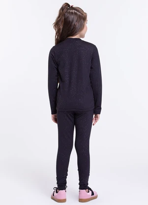 Vida Costeira - Conjunto Térmico Infantil Brilhos Mágicos Preto - VIDA COSTEIRA