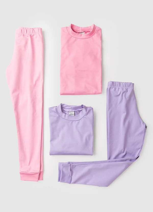 Vida Costeira - Conjunto Térmico Infantil Brilhos Mágicos Rosa 5