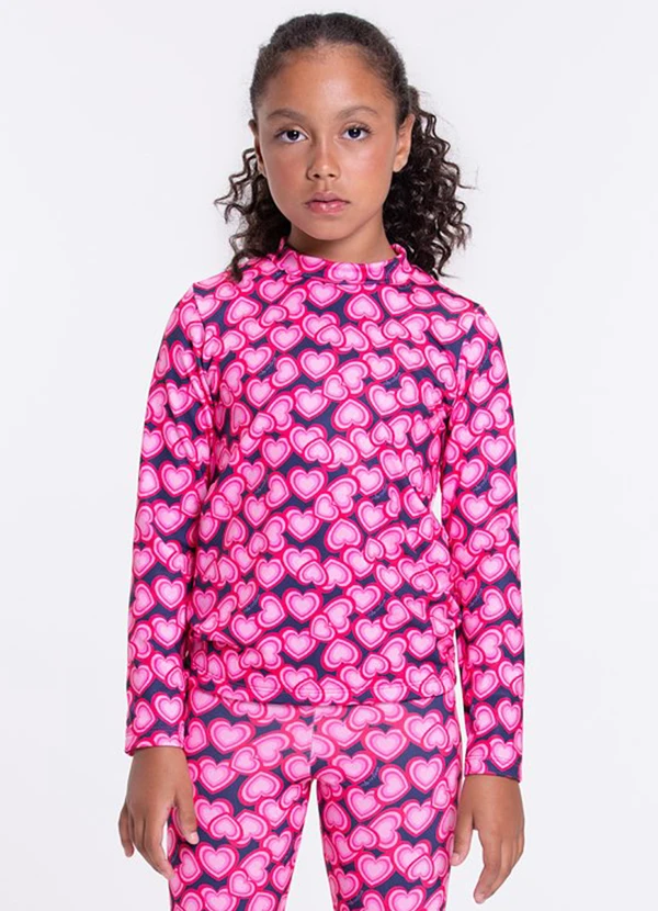 Vida Costeira - Conjunto Térmico Infantil Sublimado Coração 2