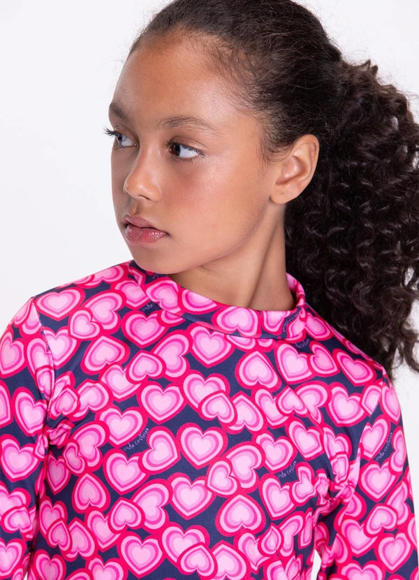 Vida Costeira - Conjunto Térmico Infantil Sublimado Coração 4