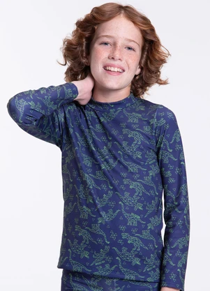 Vida Costeira - Conjunto Térmico Infantil Sublimado Marinho - VIDA COSTEIRA