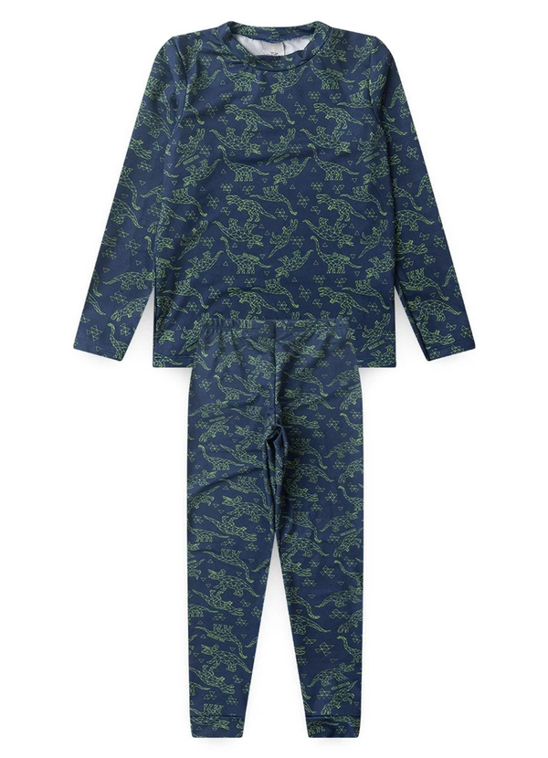 Vida Costeira - Conjunto Térmico Infantil Sublimado Marinho 5