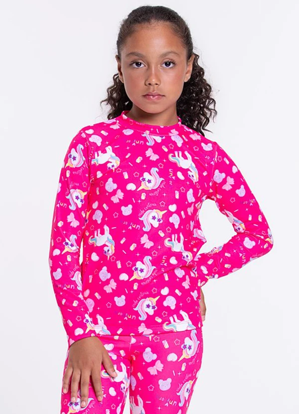Vida Costeira - Conjunto Térmico Infantil Sublimado Unicórnio 2