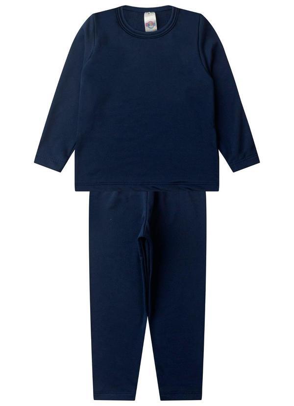 Rovi Kids - Conjunto Termico Juvenil Segunda Pele Azul
