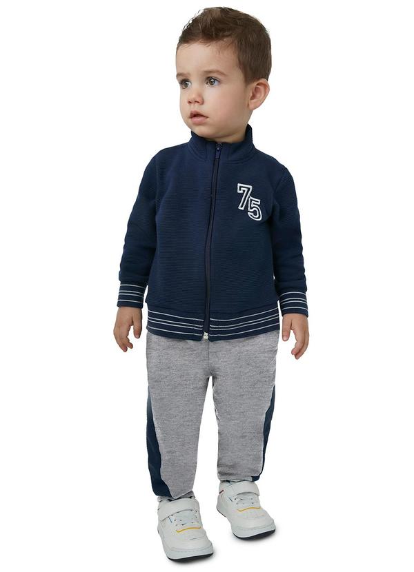 Carinhoso - Conjunto Texturizado Jogger 75 Azul