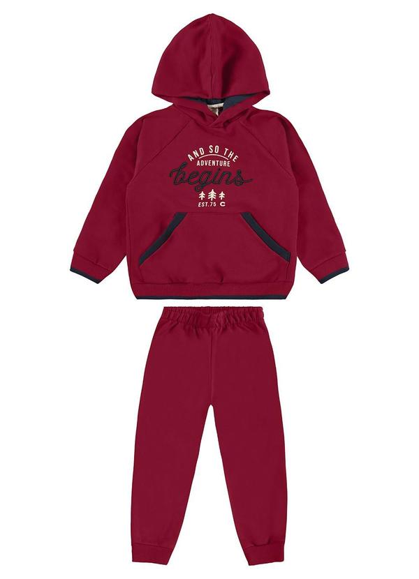 Carinhoso - Conjunto The Adventure Begins Jogger Vermelho 2