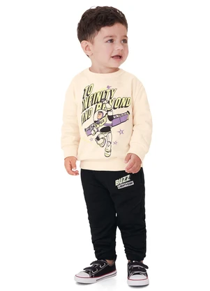 Malwee Kids - Conjunto Toy Story® em Moletom Bege - MALWEE KIDS