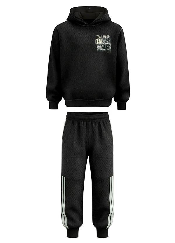 Malwee Kids - Conjunto Trail Mode On em Botonê Preto