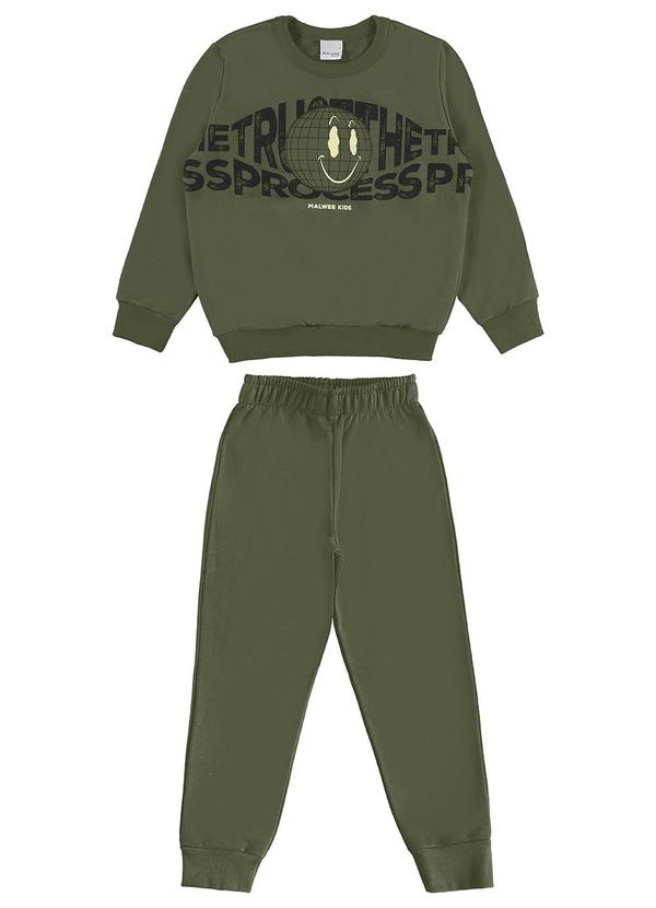 Malwee Kids - Conjunto Trust The Process Jogger Verde