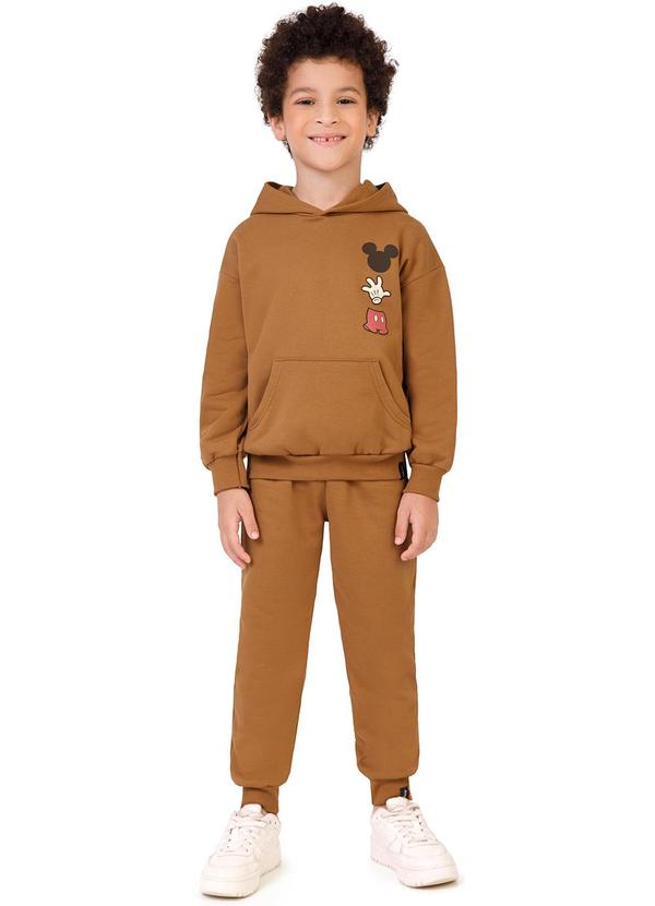 Malwee Kids - Conjunto Turma do Mickey Mouse® Marrom