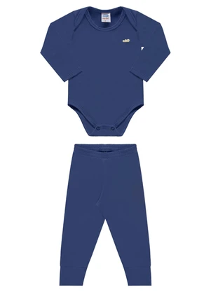 Marlan - Conjunto Unissex Body e Calça Térmica Baby Azul - MARLAN