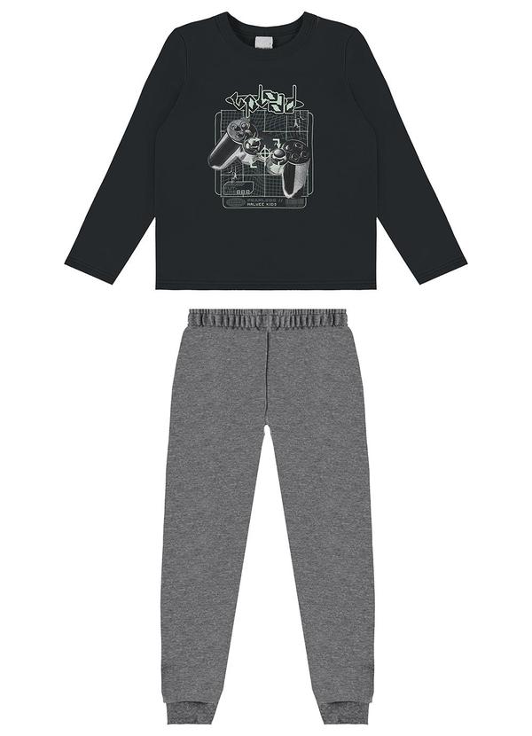 Malwee Kids - Conjunto Upload Jogger Menino Preto