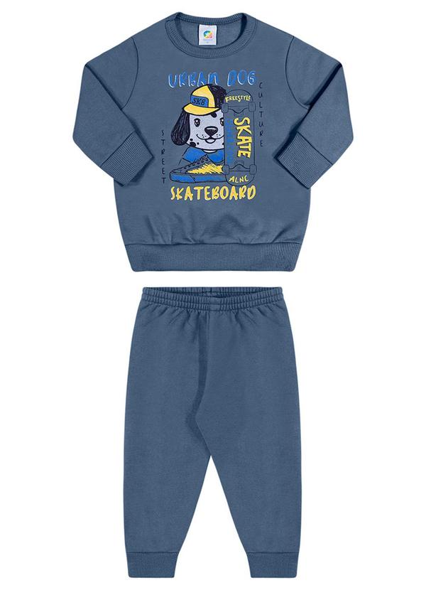 Alenice - Conjunto Urban Dog Skate Menino Azul