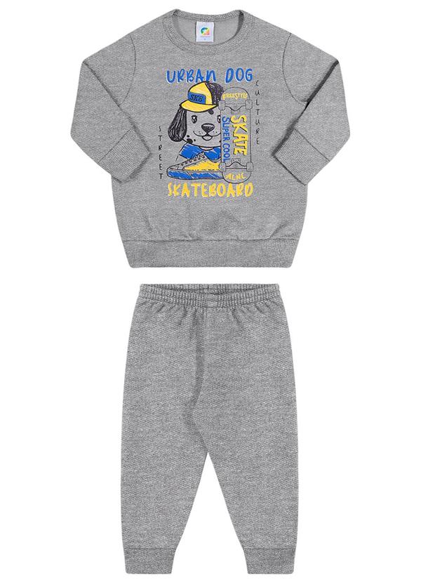 Alenice - Conjunto Urban Dog Skate Menino Cinza