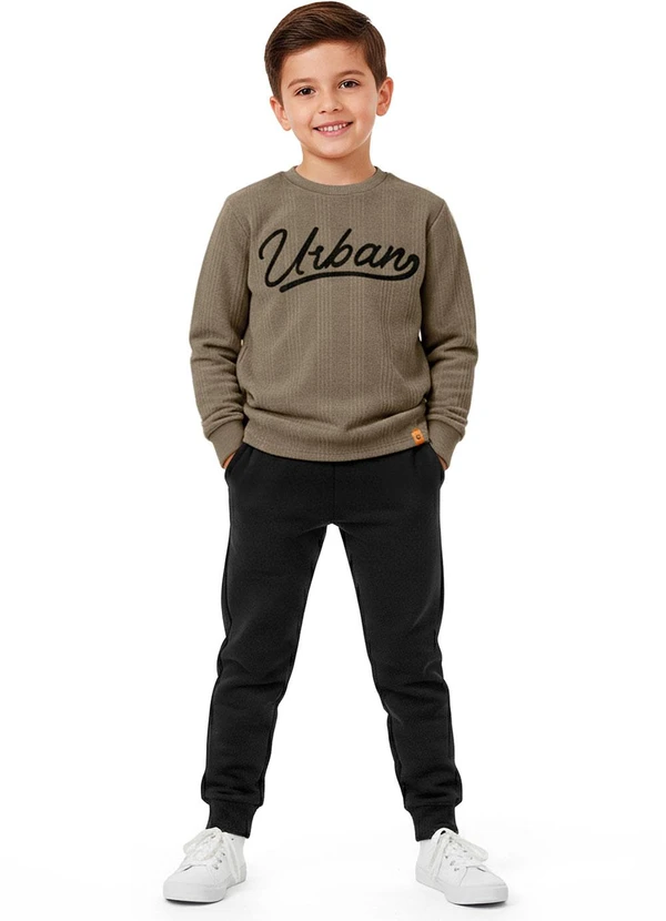Carinhoso - Conjunto Urban em Moletinho Bege