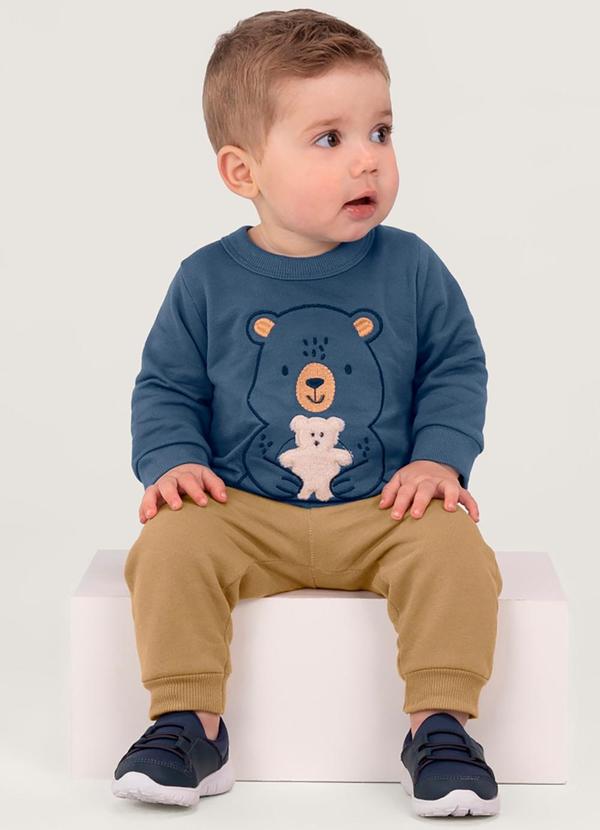 Brandili Baby - Conjunto Ursinho Bebê Menino Azul