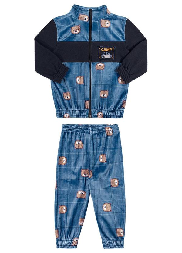 Alenice - Conjunto Urso Acampamento Menino Azul