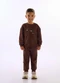Up Baby - Conjunto Urso Moletom Matelassê Marrom - variação:  