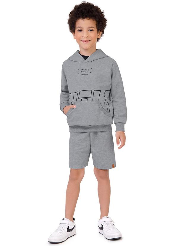 Malwee Kids - Conjunto Wild em Moletom Cinza