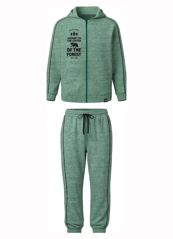 Malwee Kids - Conjunto Wild Spirit em Moletinho Verde Escuro