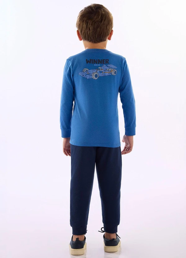 Up Baby - Conjunto Winner Camiseta Calça Azul 2