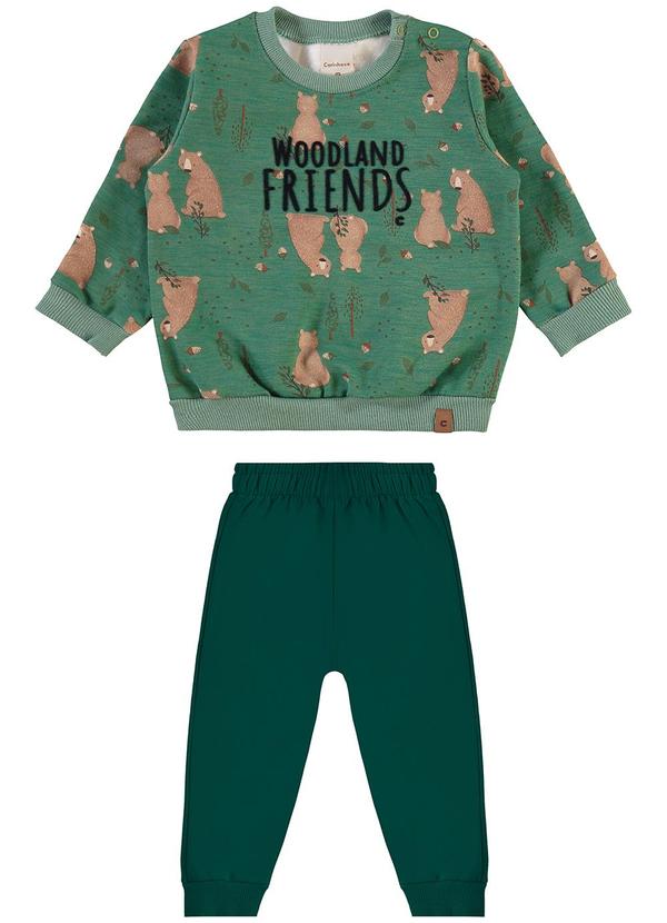 Carinhoso - Conjunto Woodland Friends Menino Verde