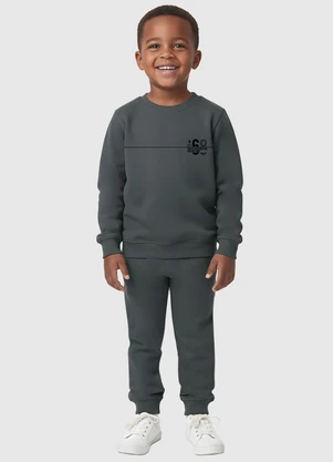 Malwee Kids - Conjunto Youth Generation em Moletom Cinza - MALWEE KIDS