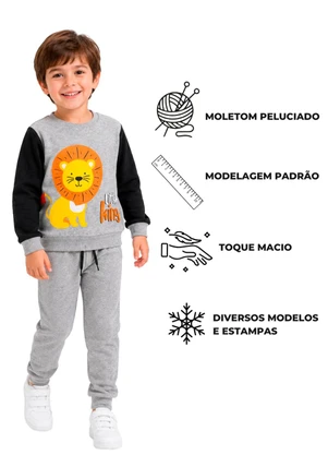 Rosa Azul - Kit 3 Conjuntos Sortido Menino Multicolorido - ROSA AZUL