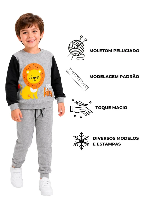 Rosa Azul - Kit 3 Conjuntos Sortido Menino Multicolorido