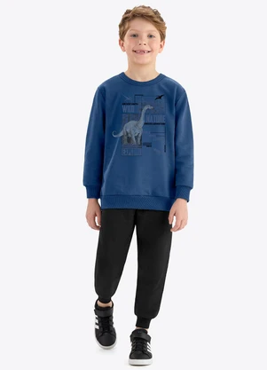 Rovi Kids - Kit Conjunto Blusão com Calça Azul - ROVI KIDS