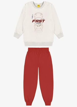 Rovi Kids - Conjunto Blusão com Calça Bege - ROVI KIDS