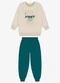 Rovi Kids - Kit Conjunto Blusão com Calça Marrom  - variação: Bege