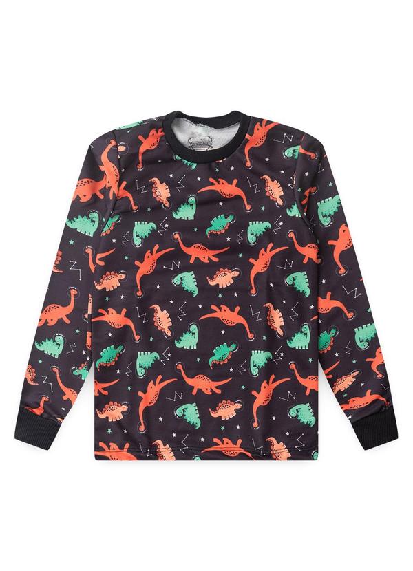 Atelie da Crianca - Moletom Infantil Dino Preto 2