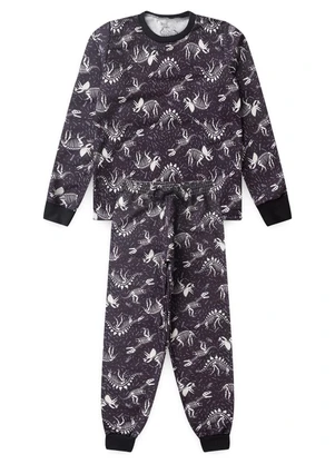 Atelie da Crianca - Moletom Infantil Fossil Preto - ATELIE DA CRIANCA