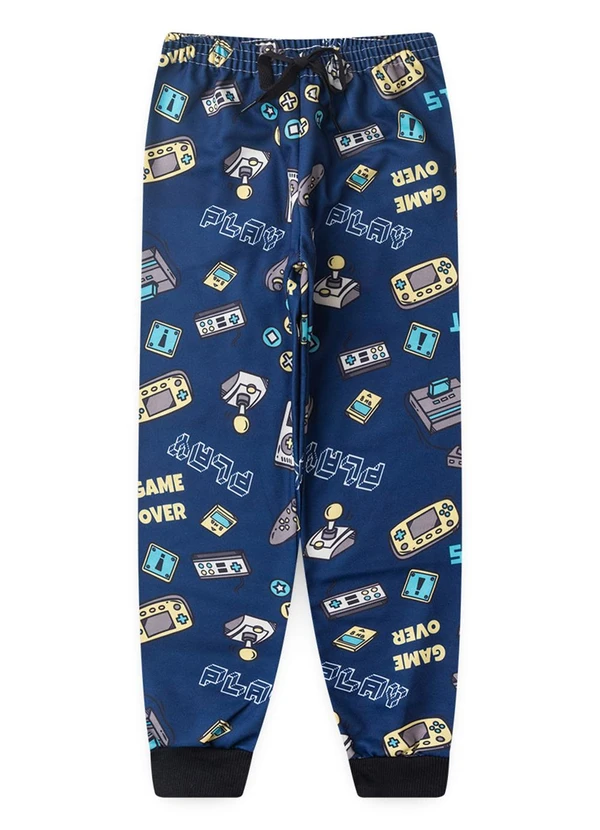 Atelie da Crianca - Moletom Infantil Game Azul Escuro 3