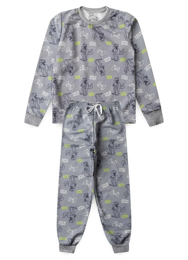 Atelie da Crianca - Moletom Infantil Game Night Cinza