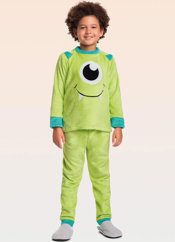 Fakini Kids - Pijama Blusão e Calça Verde