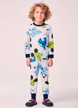 Youccie - Pijama Infantil Estampado do Mickey e Amigos - YOUCCIE