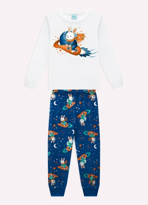 Kyly - Pijama Infantil Menino Coelhinho Branco - KYLY