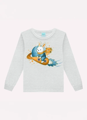 Kyly - Pijama Infantil Menino Coelhinho Cinza - KYLY