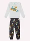 Kyly - Pijama Infantil Menino Coelhinho Branco - variação: Cinza