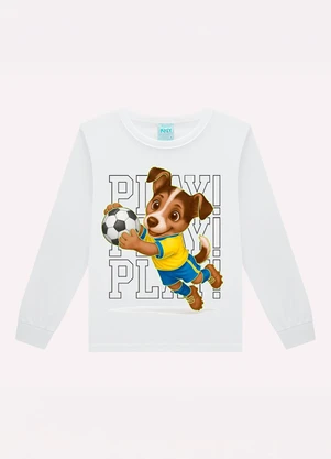Kyly - Pijama Infantil Menino Copa do Mundo Branco - KYLY