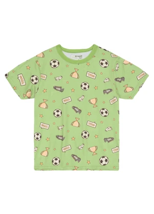 Brandili - Pijama Infantil Menino em Malha Verde - BRANDILI