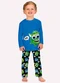Kyly - Pijama Infantil Menino Monstrinhos Laranja - variação: Azul