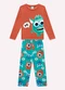 Kyly - Pijama Infantil Menino Monstrinhos Laranja - variação: Laranja
