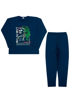 Outlet - Pijama Infantil Meninos Azul - OUTLET