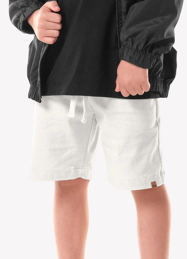 Trick Nick - Bermuda Infantil Masculina Bengaline Bege