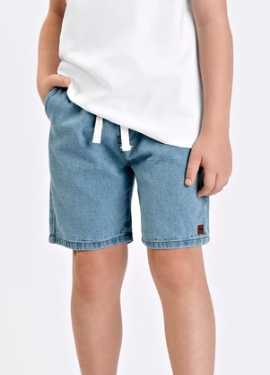 Trick Nick - Bermuda Verão Menino Jeans Azul - TRICK NICK